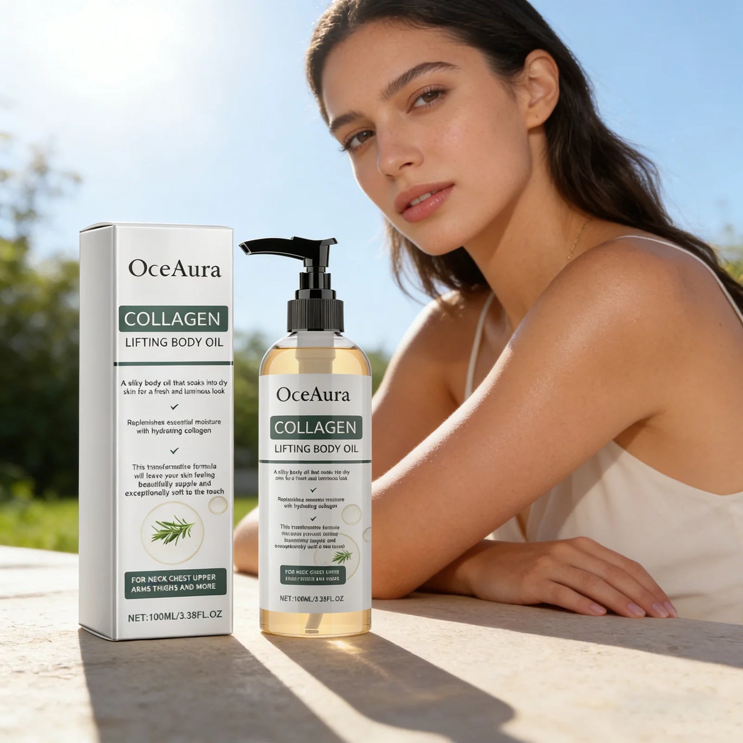 Collagen Body Oil for Skin Tightening and Elasticity Enhancement