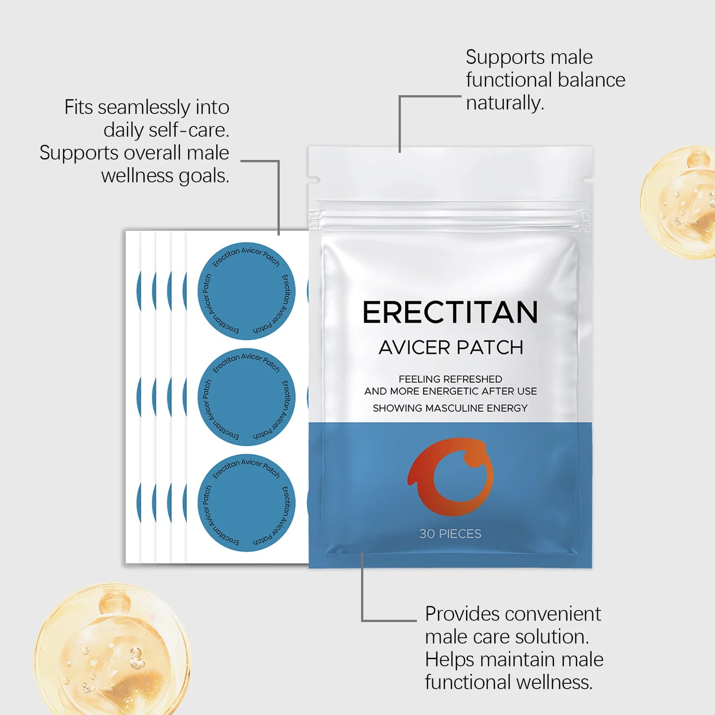 Men's Daily Skin Care Patch | Gentle Nourishing Formula for All Skin Types