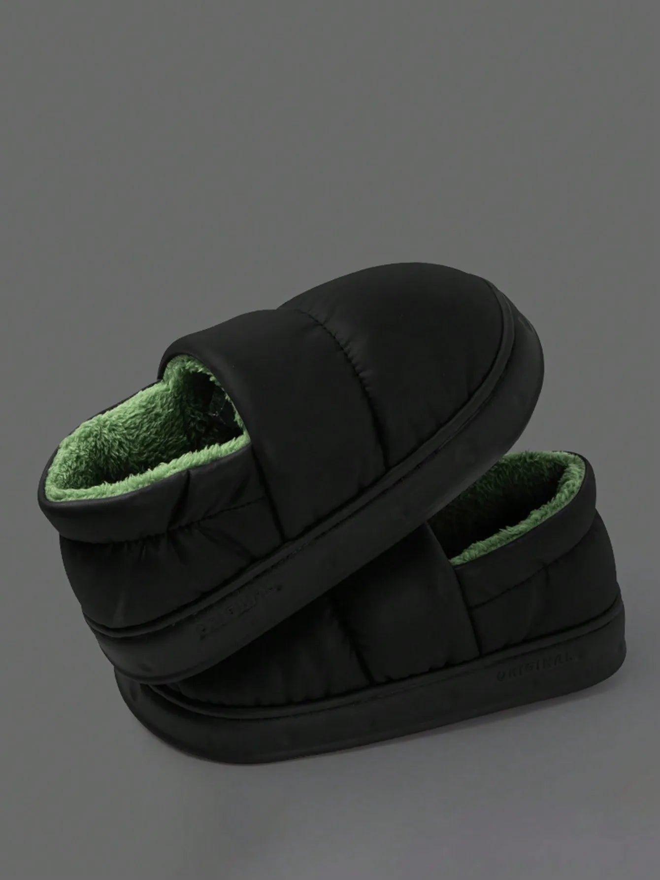 Men's Warm Plush Fleece Slippers | Cozy Non-Slip Winter Footwear