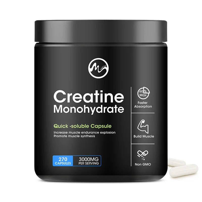 Creatine Monohydrate Capsules | Enhance Energy & Performance