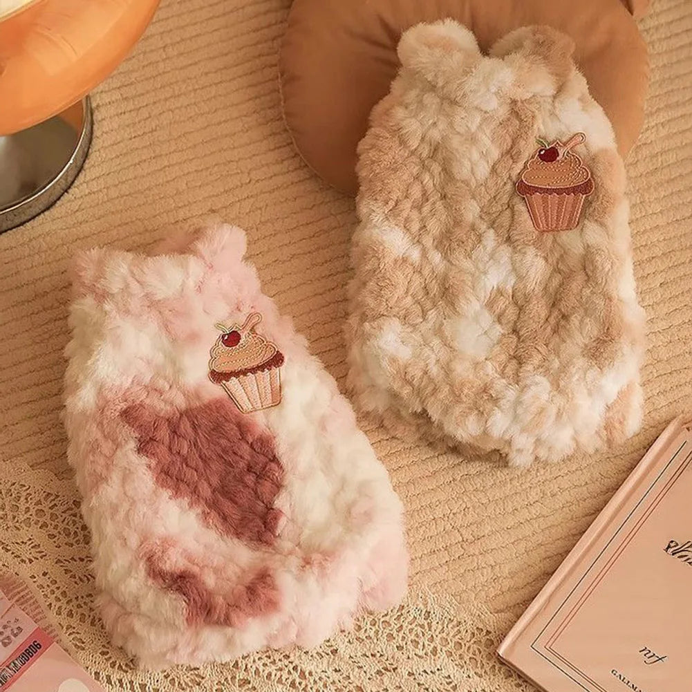 Plush Pet Vest for Dogs and Cats | Warm Winter Jacket