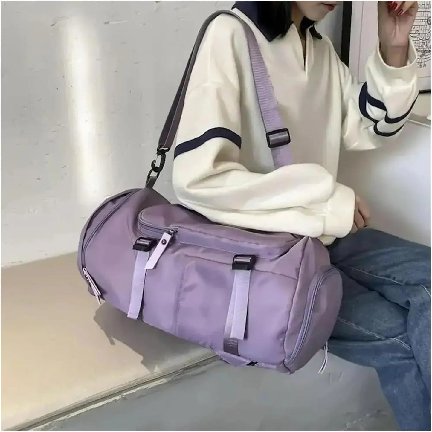 Large Capacity Waterproof Travel Duffel Bag for Women - Versatile Carry-On