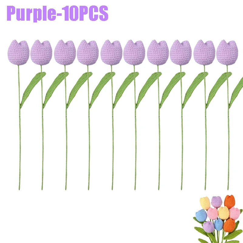 Handmade Knitting Flowers | Versatile Crochet Decor for Every Occasion