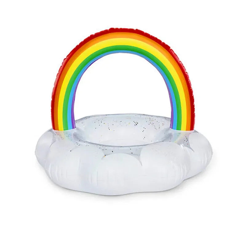 Rainbow Inflatable Swimming Ring | Fun Pool Float for All Ages