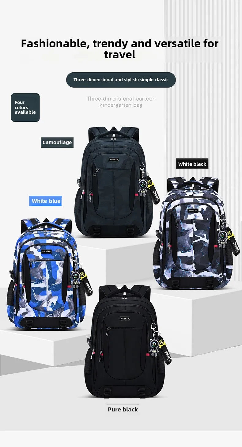 Camouflage School Backpack for Teens | Waterproof Student Bag