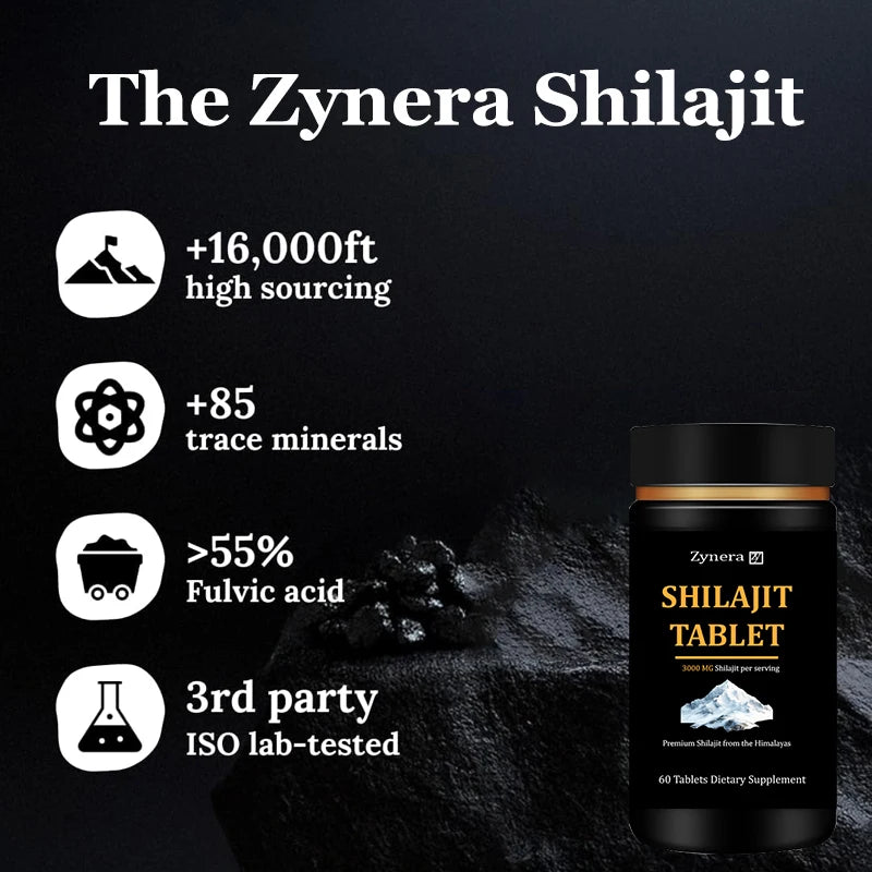 High Purity Shilajit Supplements for Strength & Stamina Boost