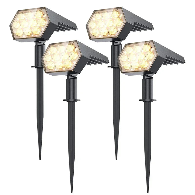92 LED Solar Spot Lights | Waterproof Garden Pathway Lights