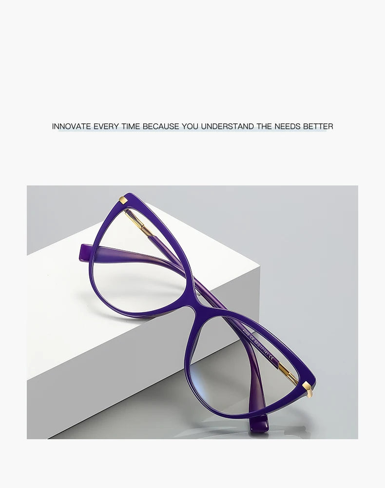 Chic Women's Cat Eye Prescription Glasses | Stylish & Functional