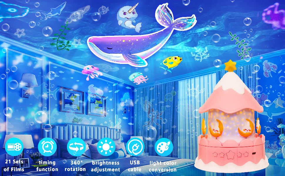 21-in-1 Star Galaxy Projector | Perfect for Kids' Room Decor