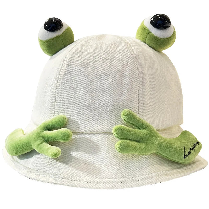 Cute Big Eyes Frog Bucket Hats | Stylish Sun Protection Cap