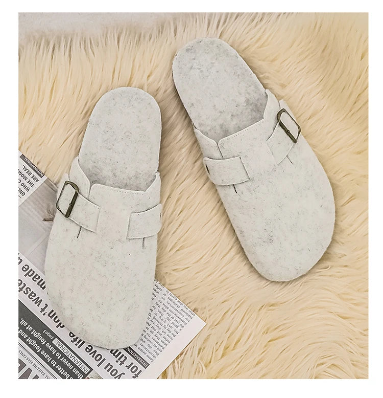 Plush Winter Clogs | Stylish Slip-On Cork Slippers for All