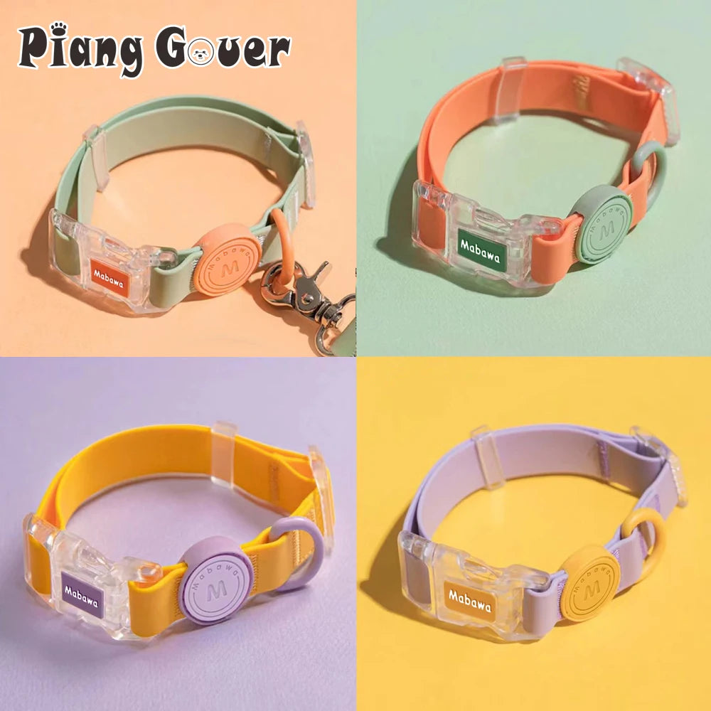 Trendy Transparent Buckle Pet Collar | Perfect for Small Dogs & Cats