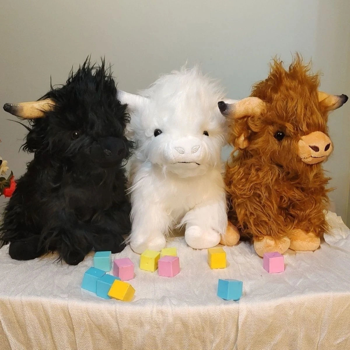 Funny Highland Cow Plush Toy | Soft Cuddly Stuffed Animal