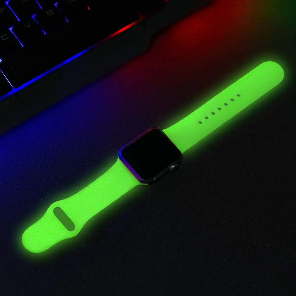 Glow-in-the-Dark Silicone Sport Strap for Smartwatches | Ultimate Accessory
