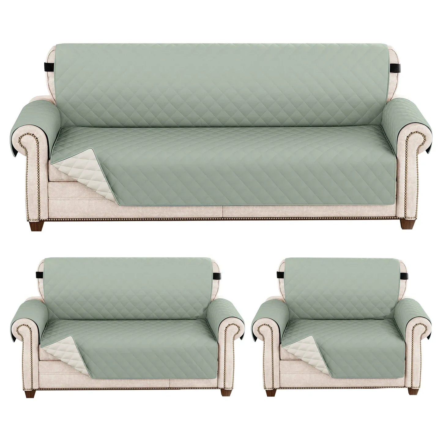 Waterproof Pet-Friendly Sofa Cover | Modern Diamond Pattern Slipcover