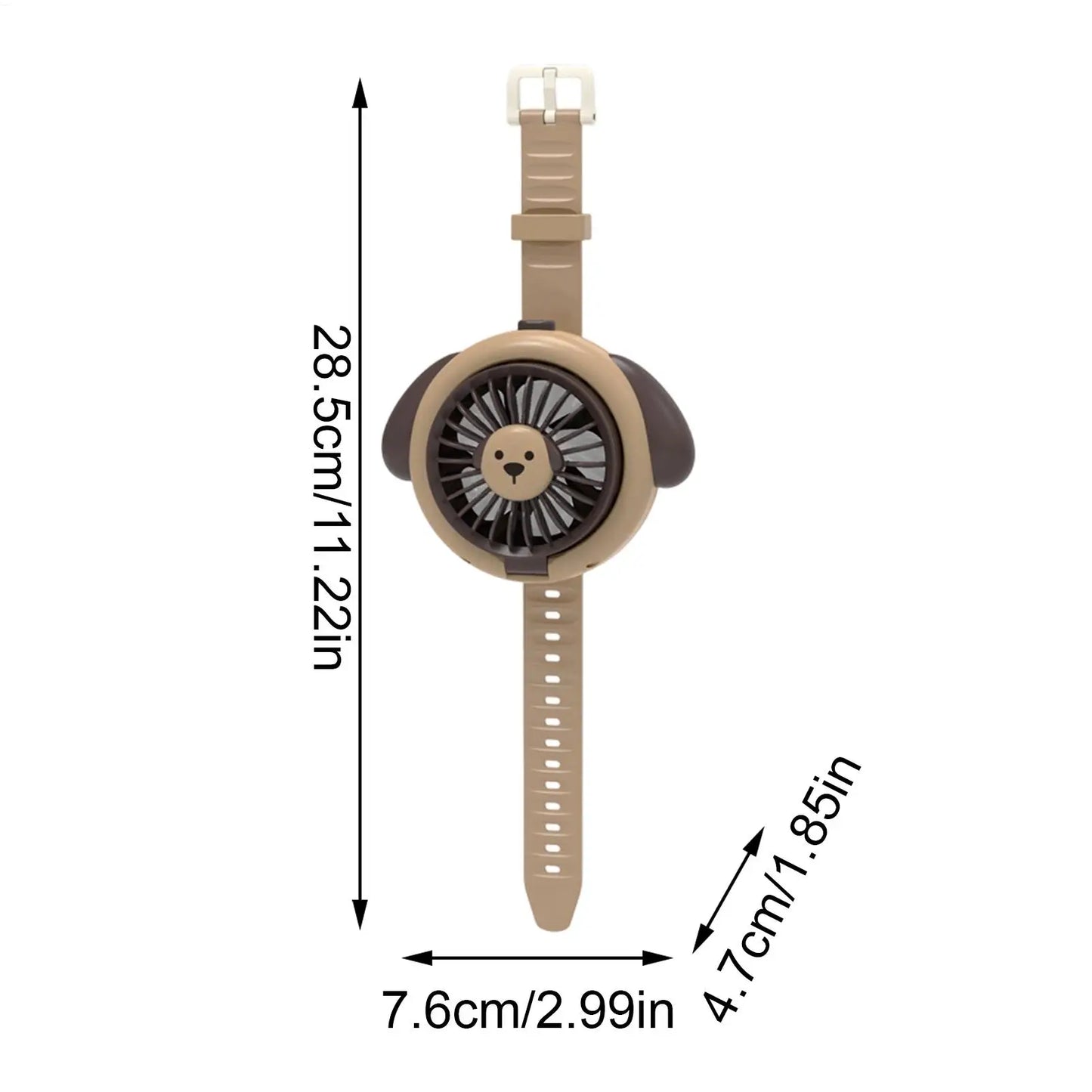 Wearable Portable Fan | 3 Speed Watch Shape Air Cooler