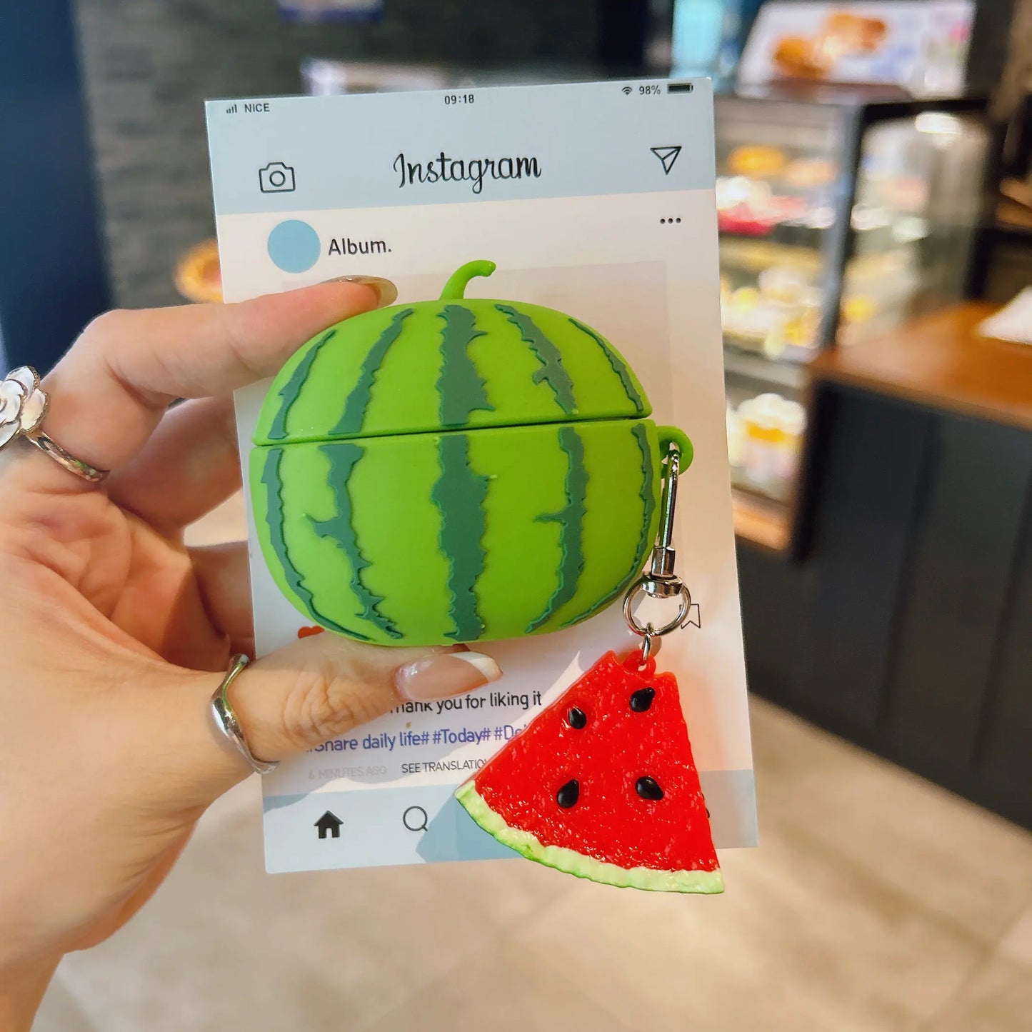 Cute 3D Watermelon Earpods Case | Stylish Earphone Protection