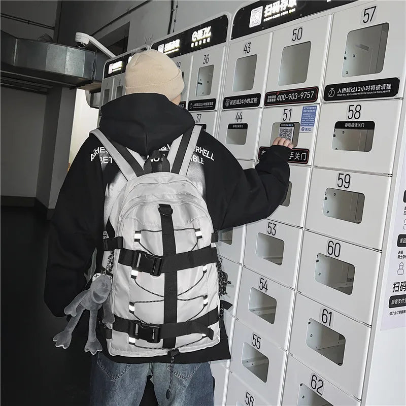 Mochila unisex moderna para la escuela y el skateboard