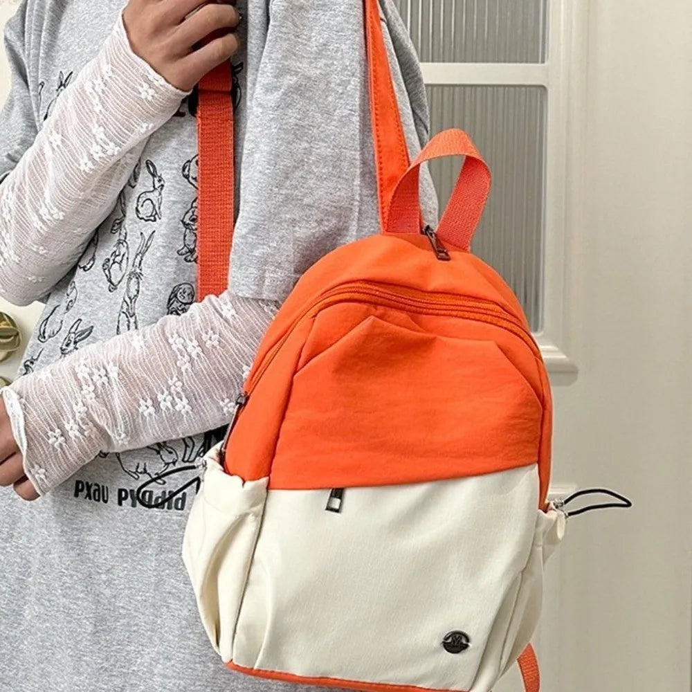 High-Capacity Women's Nylon Backpack | Lightweight Casual Schoolbag
