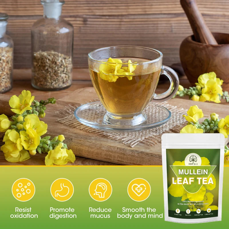 100% Pure Mullein Leaf Extract | Lung Health & Relieve Cough