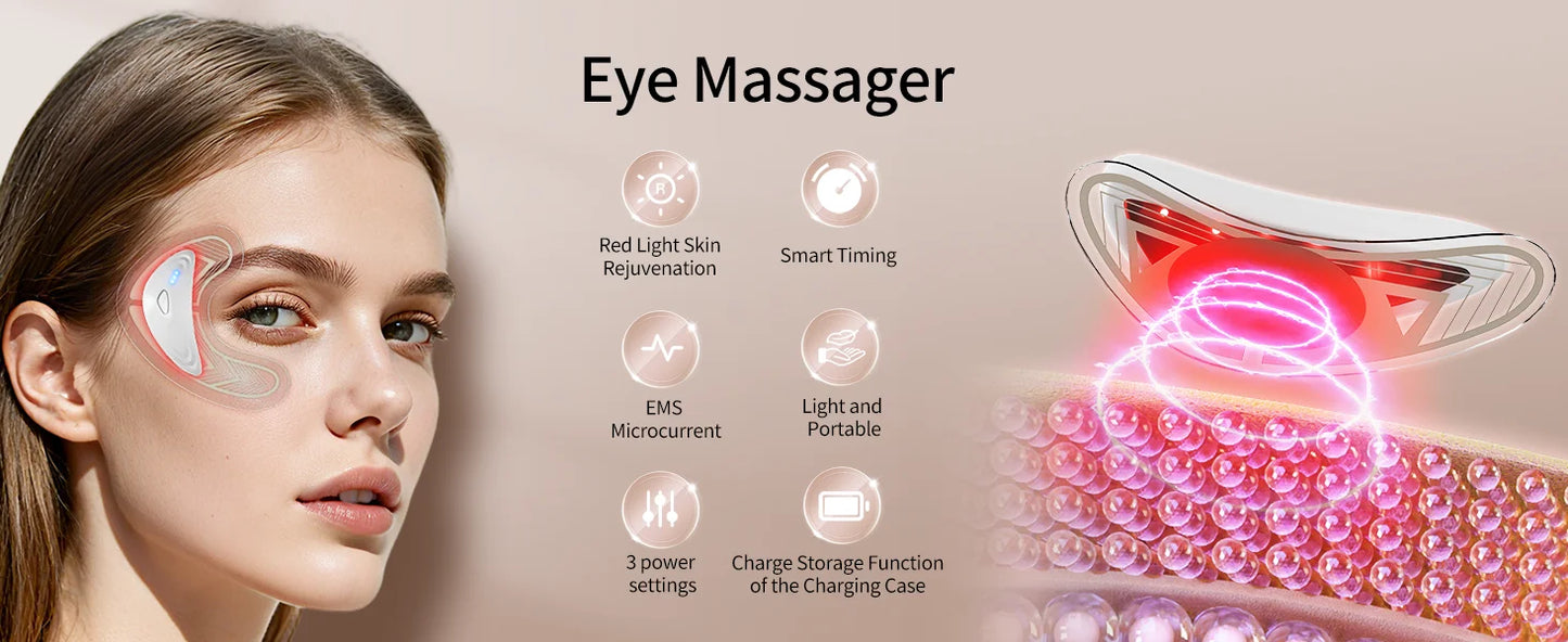 Eye Massage & Cooling Pad Set | Reduce Puffiness & Dark Circles