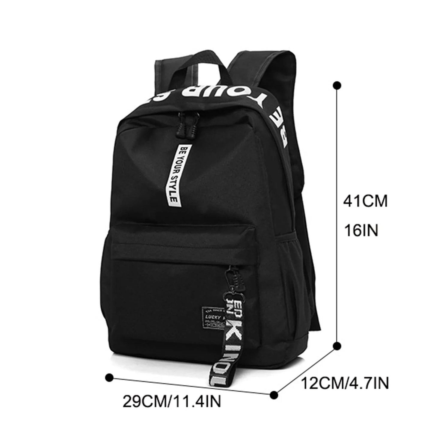 Fashionable Lightweight Student Backpack | Customizable Casual Bag