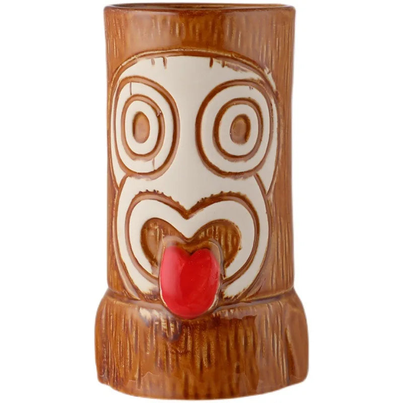 Creative Ceramic Bar Cups | Tiki Hawaiian Cocktail Glasses