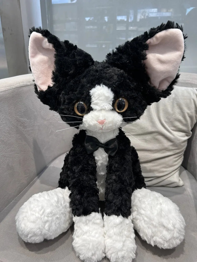Cute Black Cat Plush Pillow | Adorable Stuffed Animal for Kids