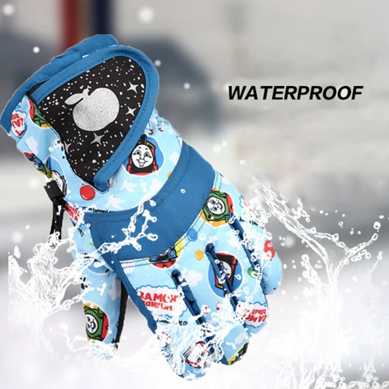 Winter Warm Snowboarding Ski Gloves for Kids | Waterproof & Breathable