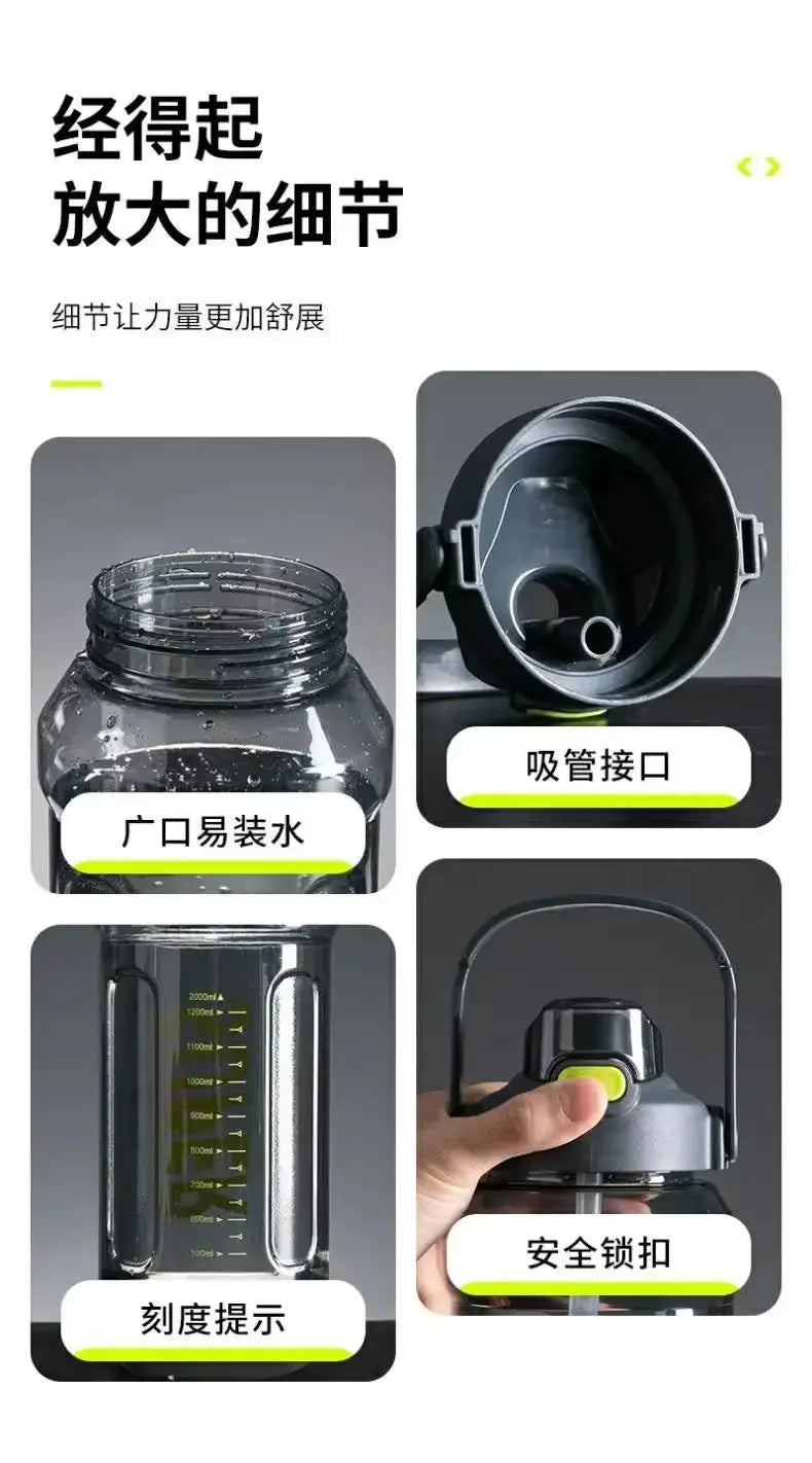 Large Capacity Leakproof Sports Water Bottle for Fitness & Travel