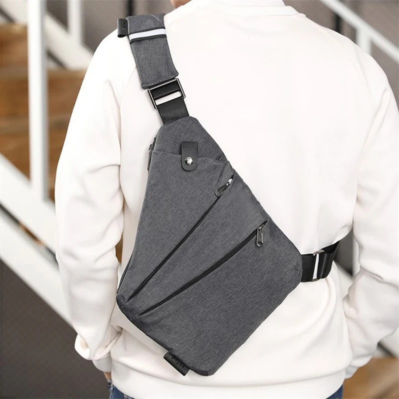 Multifunction Waterproof Crossbody Bag | Anti-Theft Chest Bag for Men
