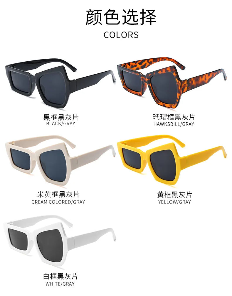 Polygon Vintage Square Sunglasses for Women & Men | Stylish Eyewear