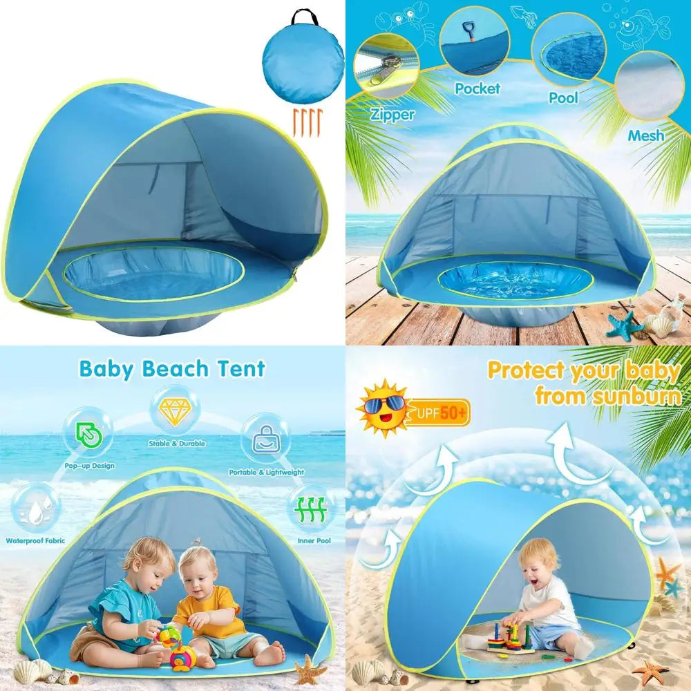 Portable Beach Shade Tent for Infants | UV Protection & Easy Setup