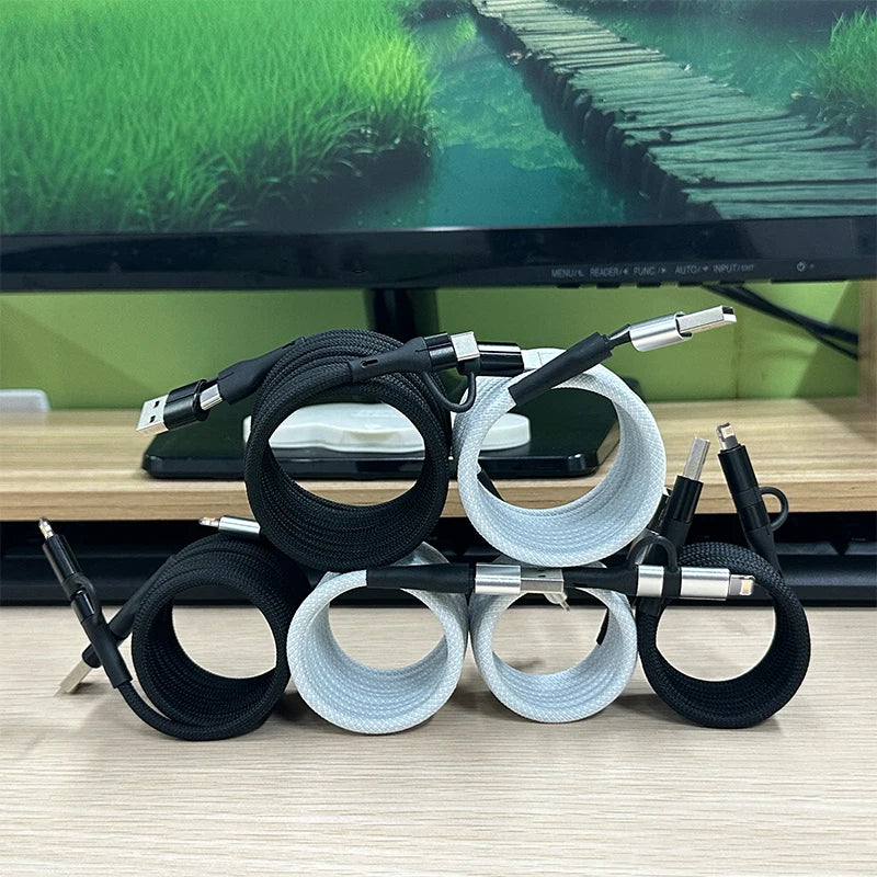 4 in 1 Magnetic Fast Charging Cable | Universal Compatibility & Durability