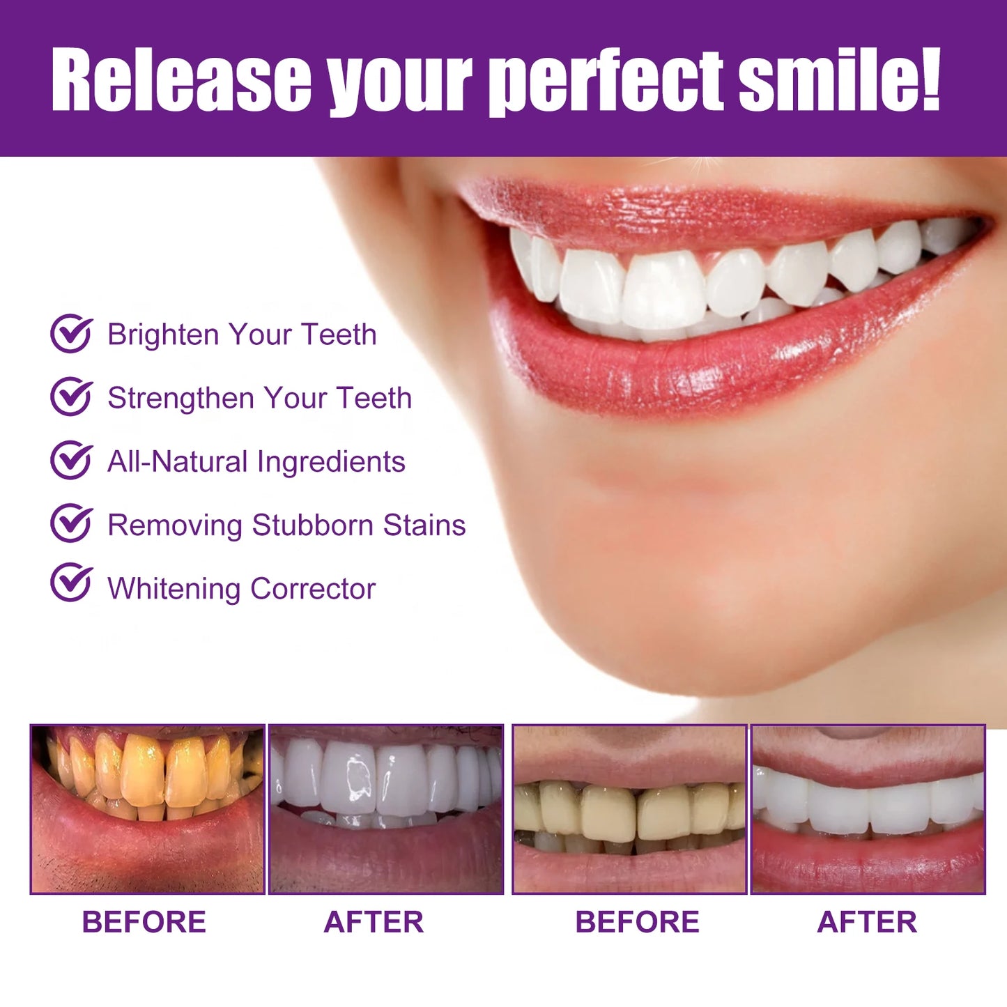 Premium Purple Brightening Toothpaste for Whitening & Freshness