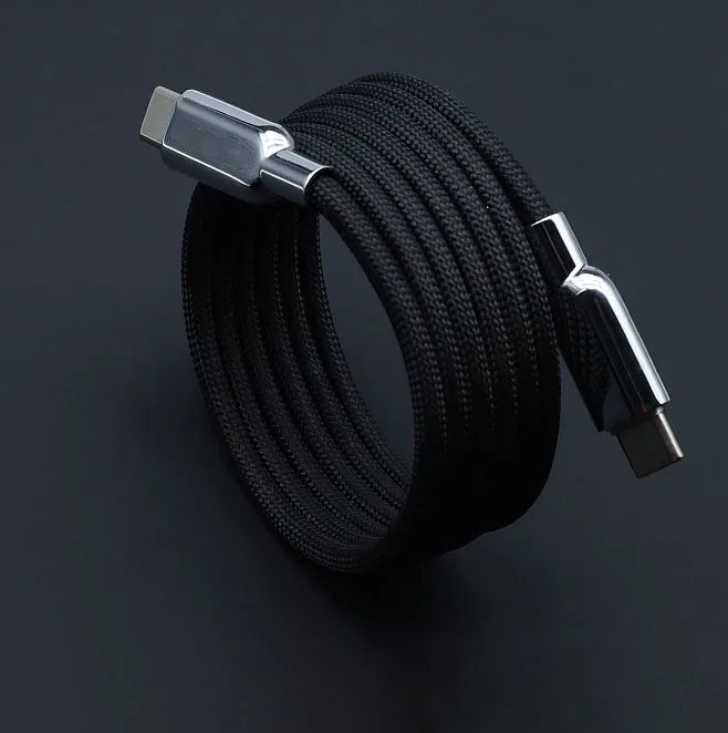 Pink Braided Type-C Fast Charging Cable | 240W PD Charger Cord