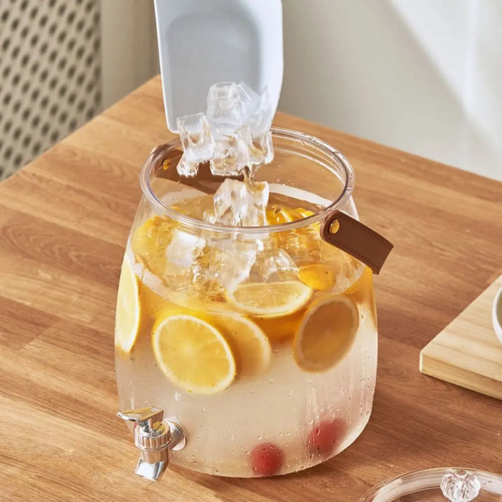 Large Capacity Summer Cold Water Kettle with Tap | Versatile Beverage Dispenser