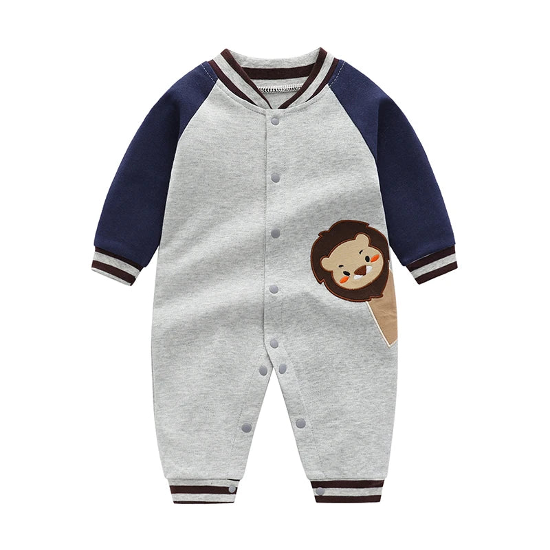 Cozy Pure Cotton Baby Long-Sleeved Rompers | Autumn Essentials
