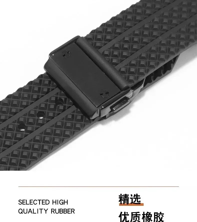 Waterproof Silicone Watch Band | Durable Men's Watch Strap