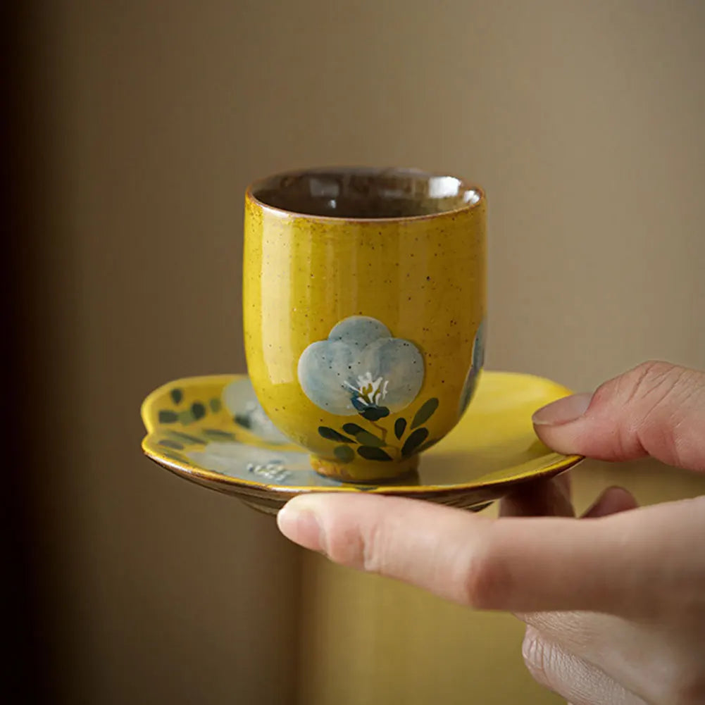 Handmade Ceramic Tea Cup Set | Vintage Kung Fu Tea Mugs