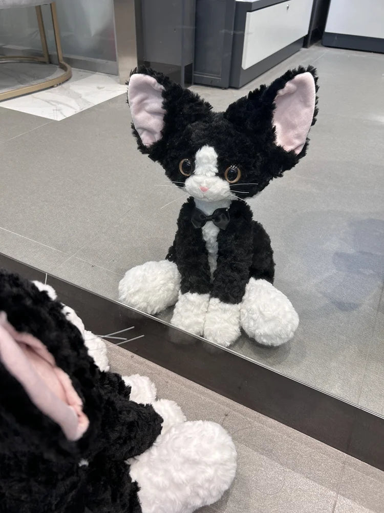 Cute Black Cat Plush Pillow | Adorable Stuffed Animal for Kids