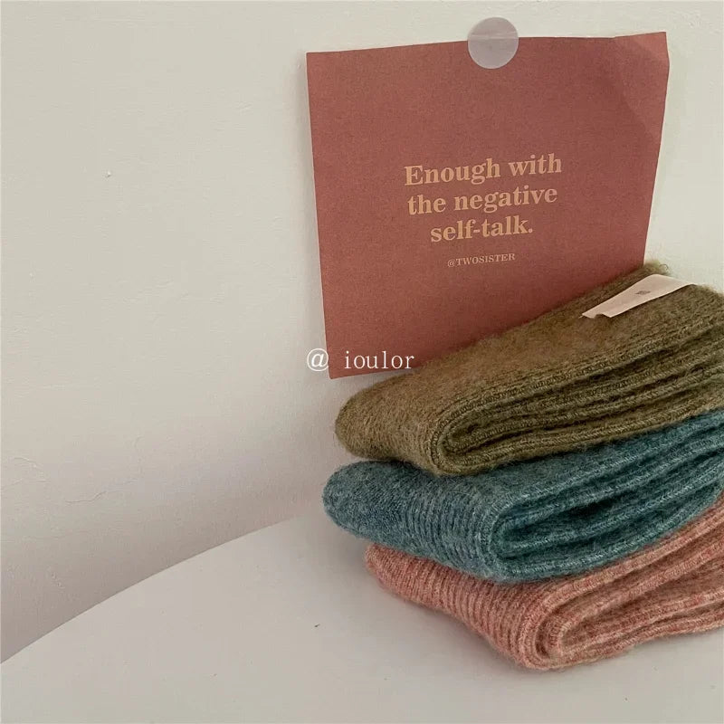 Warm Long Wool Cashmere Thermal Socks for Women | Cozy Comfort