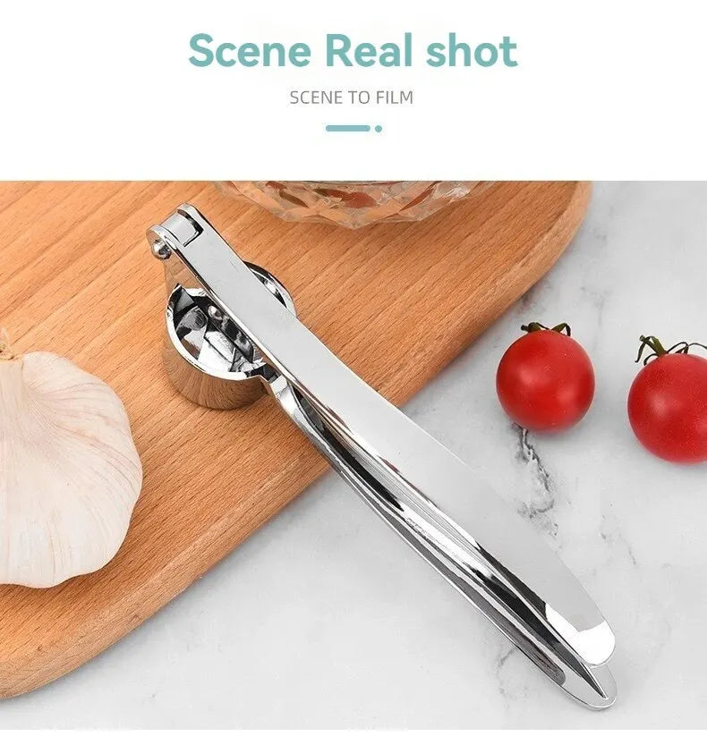 Multifunctional Garlic Press | Durable Stainless Steel Kitchen Tool