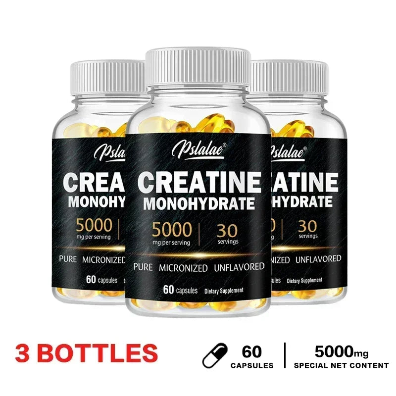 Creatine Monohydrate Capsules | Boost Performance & Muscle Growth