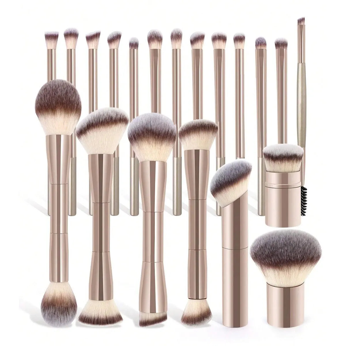 20pcs Soft Aluminum Makeup Brush Set | Ultimate Beauty Tools
