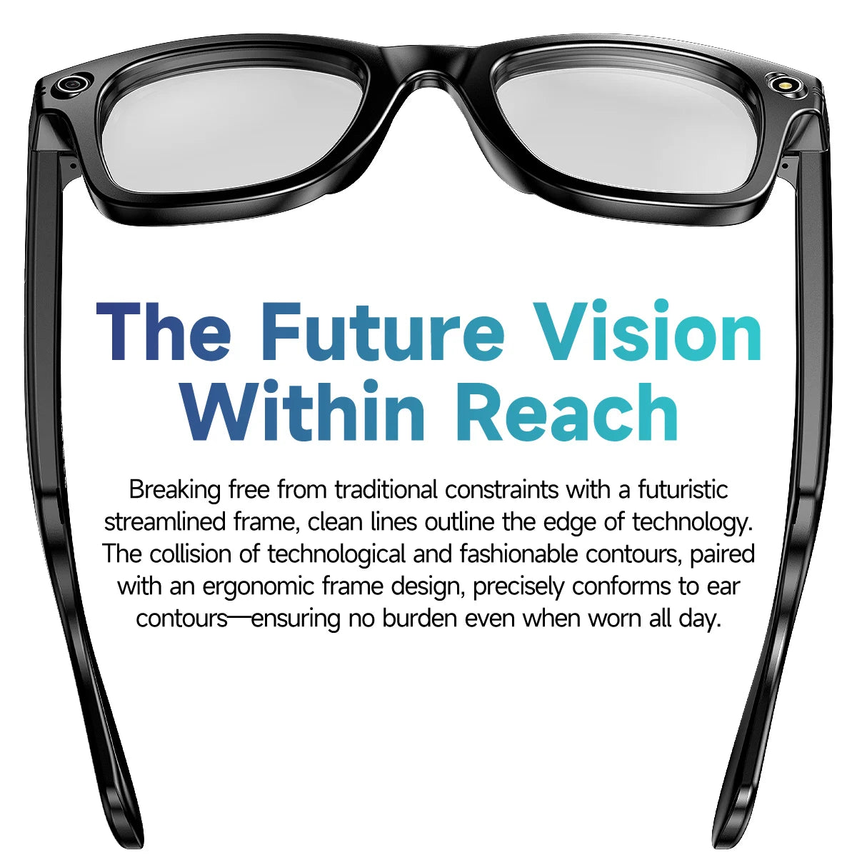 AI Smart Glasses with HD Camera & Translation Features