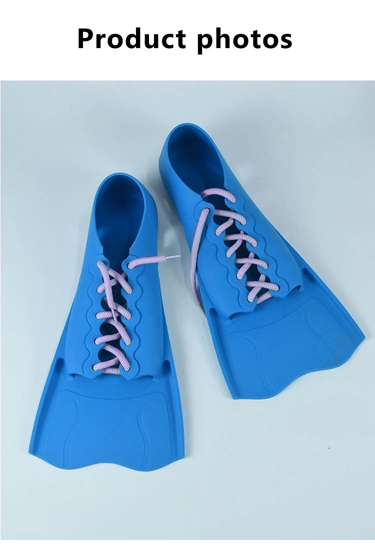 Adjustable Short Snorkeling Fins | Anti-Slip Swimming Equipment