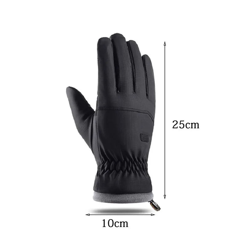 Guantes de esquí de invierno | Equipo térmico táctil para clima frío