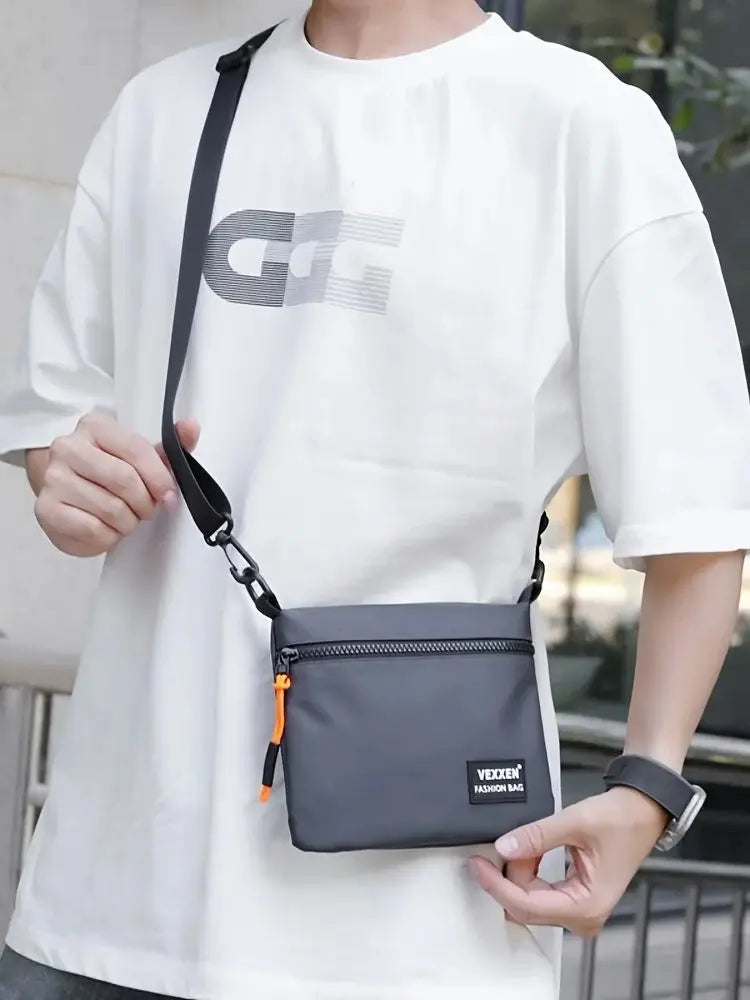 Trendy Unisex Multi-Layer Crossbody Bag | Water-Resistant Style