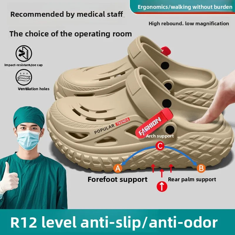 Men's Non-Slip Arch Support Slippers | Comfortable Summer Footwear